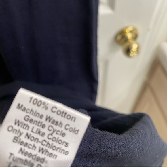 WILT clothing black tee dress v neck raw layered hem detailing size Medium - Picture 5 of 7